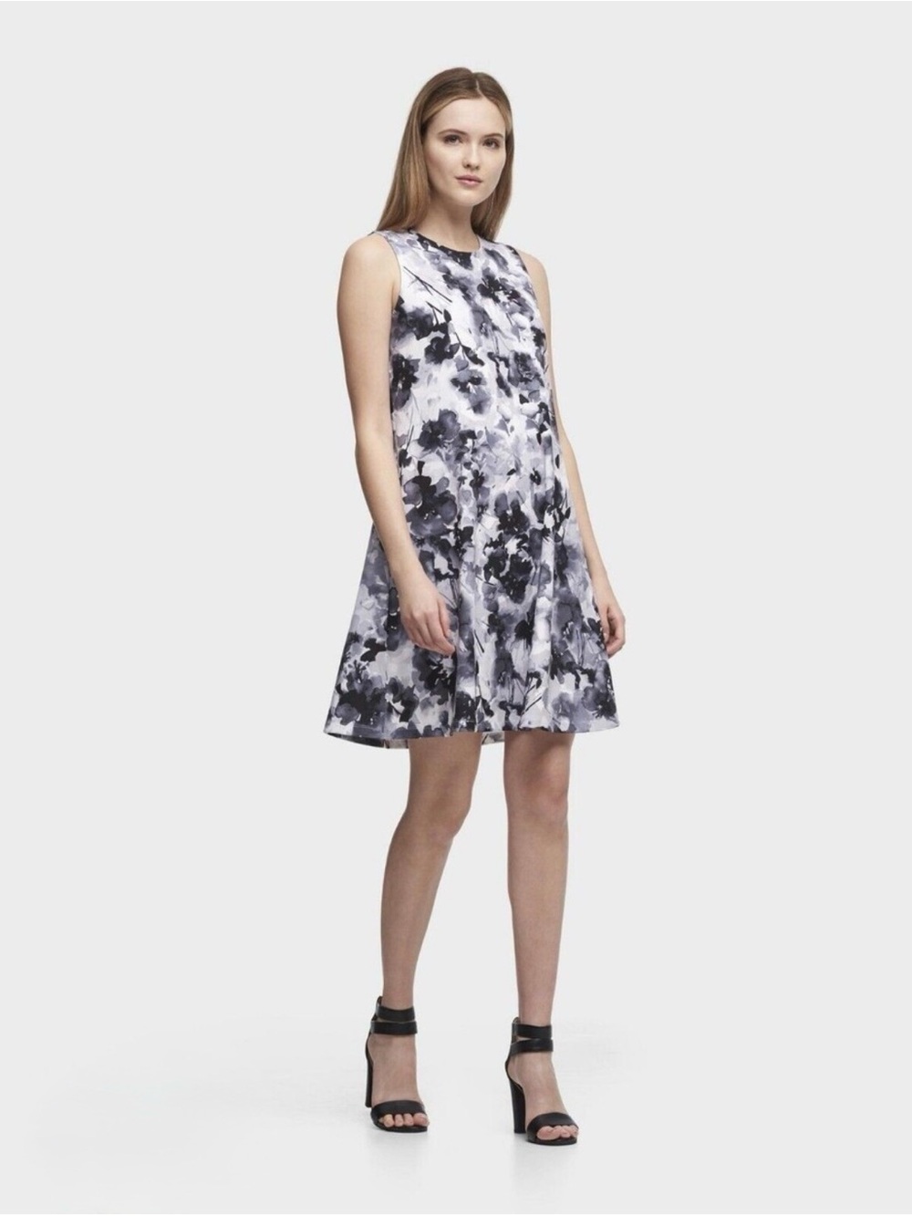 NWT Sleeveless Floral Dress from DKNY (Size 2)